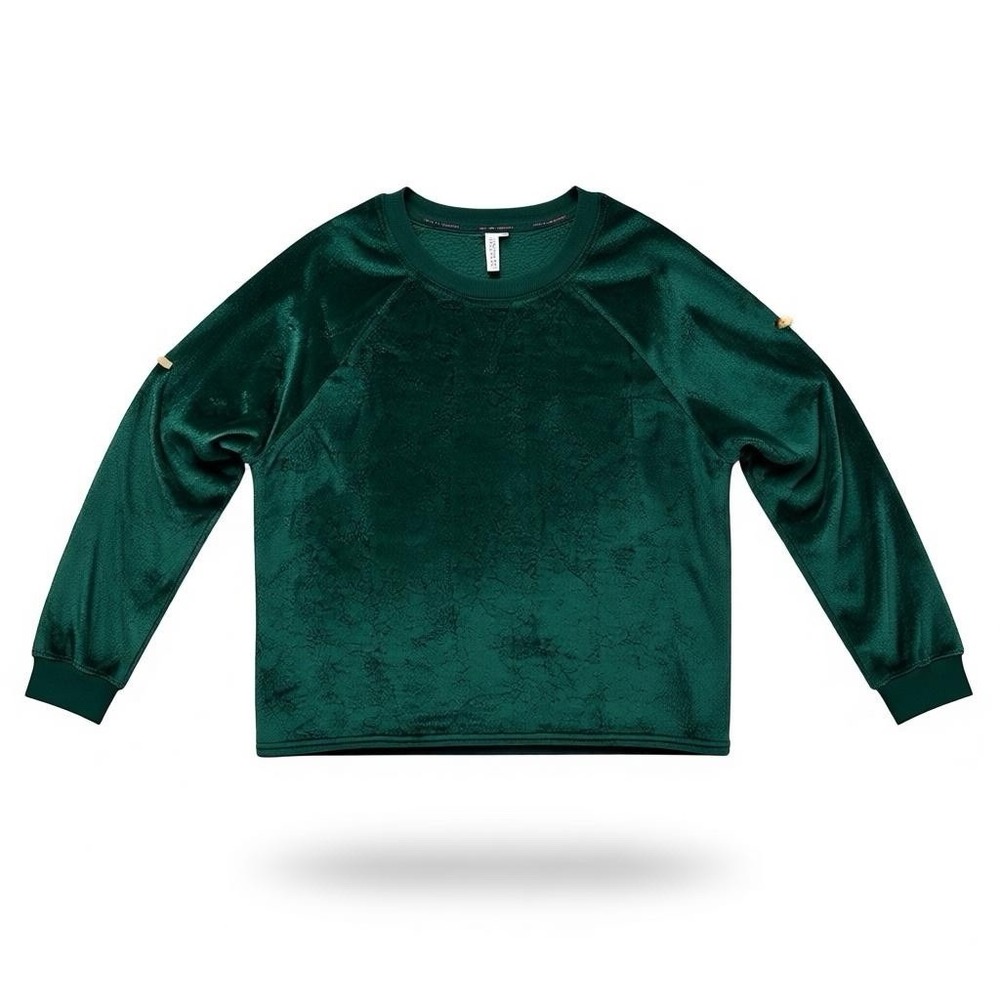 Joyspun Green Fuzzy sweatshirt 2x 18w-20w